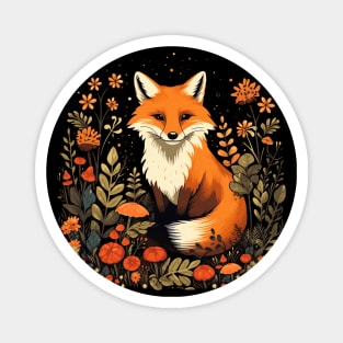 Cute Fox in Autumn Fall Magnet